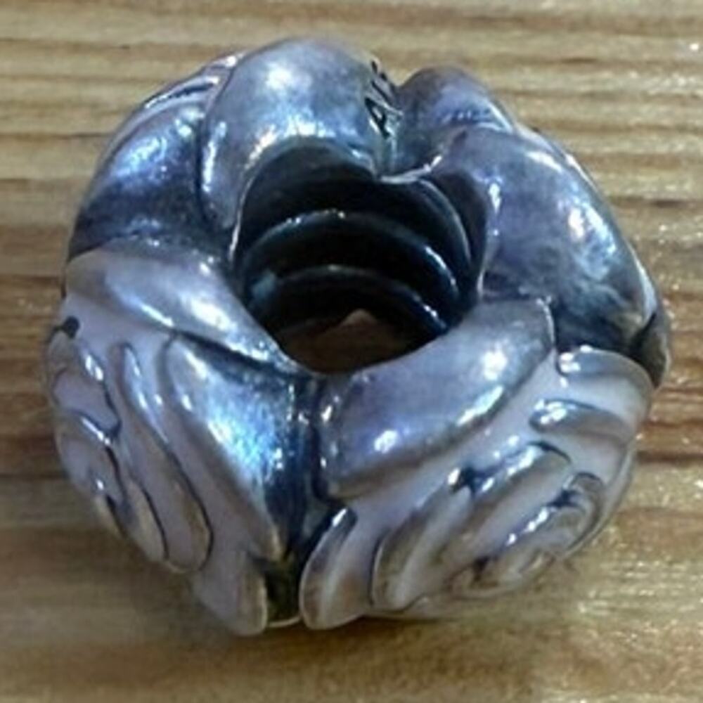Pandora 791291EN40 Rose Garden Pink Enamel Charm S925 ALE Sterling Retired